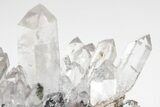 Quartz Crystals On Sparkling Bladed Hematite - Lechang Mine #226001-4